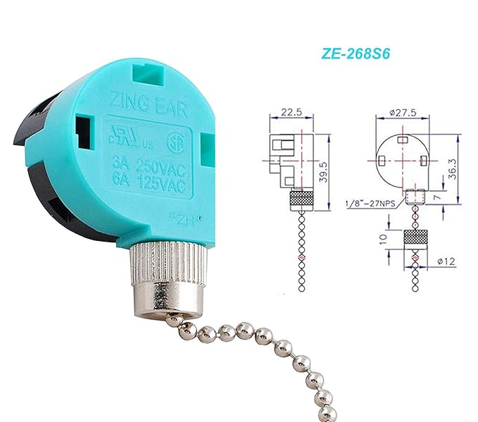 Lighting Ceiling Fans Appliances Lamps By Ketofa Ze 268s6 Ze