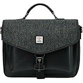 Islander The Laptop Bag - Made of Microfibre Leather & Harris Tweed