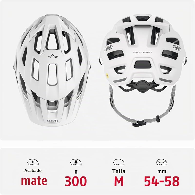 Casco MTB Moventor 2.0 MIPS, Casco Bicicleta Blanco, Talla M — foto 3 de 7