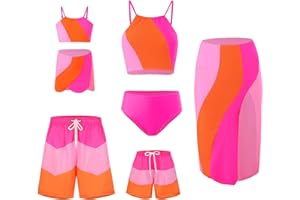 NIKDUCK Matching Family Swimwear Family Matching Swimsuit Set Mommy and Me Swimsuit Family Bikini Matching Sets