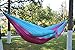 Parachute Nylon Hammock with Ropes & Carabiners ¨C Military-Grade Outdoor Camping Equipment ¨C Portable, Lightweight and Weather resistant ¨C Great for Traveling, Backpacking, Park, Backyard(pink)