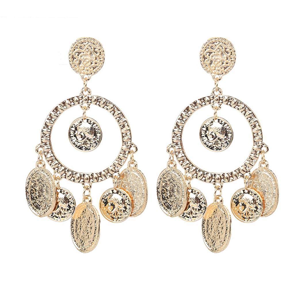 UpBeauty New Women Fashion Earrings Jewelry Trendy Round Shape Charm Wedding Gift Drop & Dangle