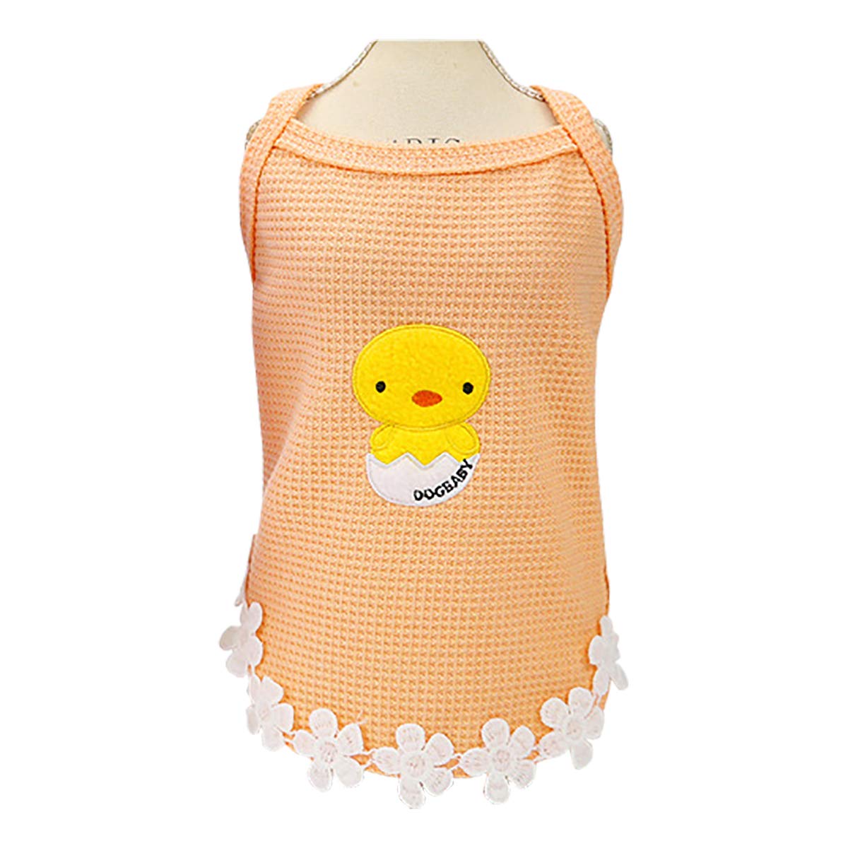 Dog Dress Puppy Skirt Dog Clothes Princess Dresses Tutu Chick Braces Skirt Wedding Cotton Suspender Skirt for Small Dog Girl Female Cat (Orange, S)