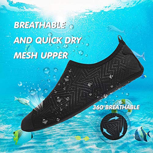 Romote Kids Water Shoes River Shoes Aqua Sock Shoes Non-Slip Quick Dry Slip-on Barefoot Soft for Beach Swimming Pool for Boys & Girls Toddler with Barefoot Swim Shoe