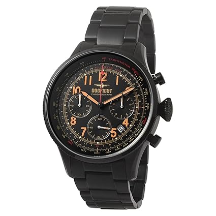 Wingman Analogue Black Dial Mens Watch(DF0049)