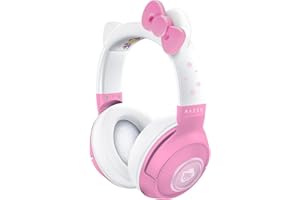 Razer Kraken BT Headset: Bluetooth 5.0-40ms Low Latency Connection - Custom-Tuned 40mm Drivers - Beamforming Microphone - Powered by Razer Chroma - Hello Kitty & Friends Edition