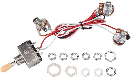 Amazon.com: Guitar Wiring Harness Prewired 3 Way Toggle Switch for LP