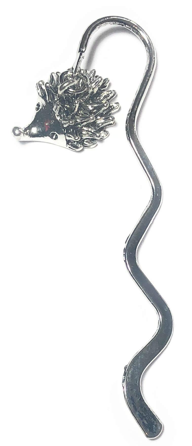FizzyButton Gifts Hedgehog Silver Tone Mini Bookmark in Gift Bag