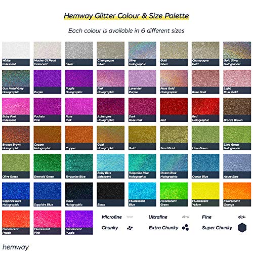 Hemway Glitter Paint Additive Sample Silver Mix with Emulsion Water