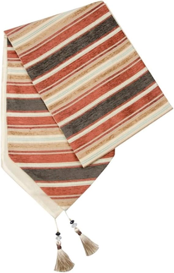 Camino de mesa geométrico moderno morado para decoración de mesa del