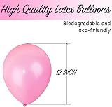 SHATCHI Pink Balloons 25 Pack 12 Inch Thick Latex Biodegradable Helium view 3
