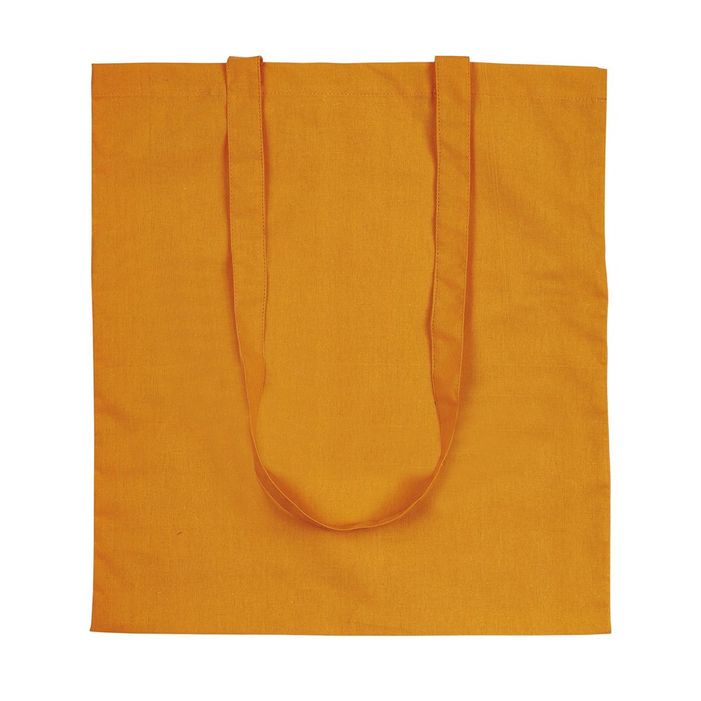 eBuyGB Pack of 10 Cotton Shopping Canvas and Beach Tote Bag 42 cm, Orange