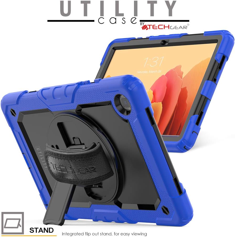 TECHGEAR UTILITY Case fits Samsung Galaxy Tab A7 10.4" (SM-T500 / T503 / T505 / T509) Tough Rugged HEAVY DUTY Armour Shockproof Impact Case with 360 Rotating Stand - Image 5