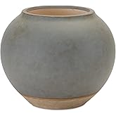 Melrose International Two Tone Ceramic Vase Gray