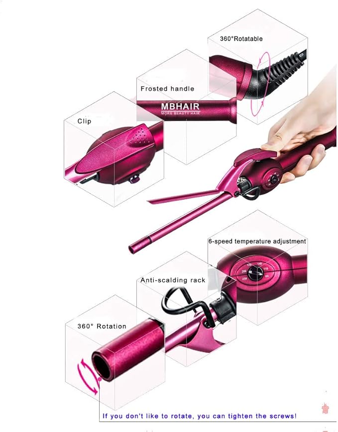 9mm curling tongs