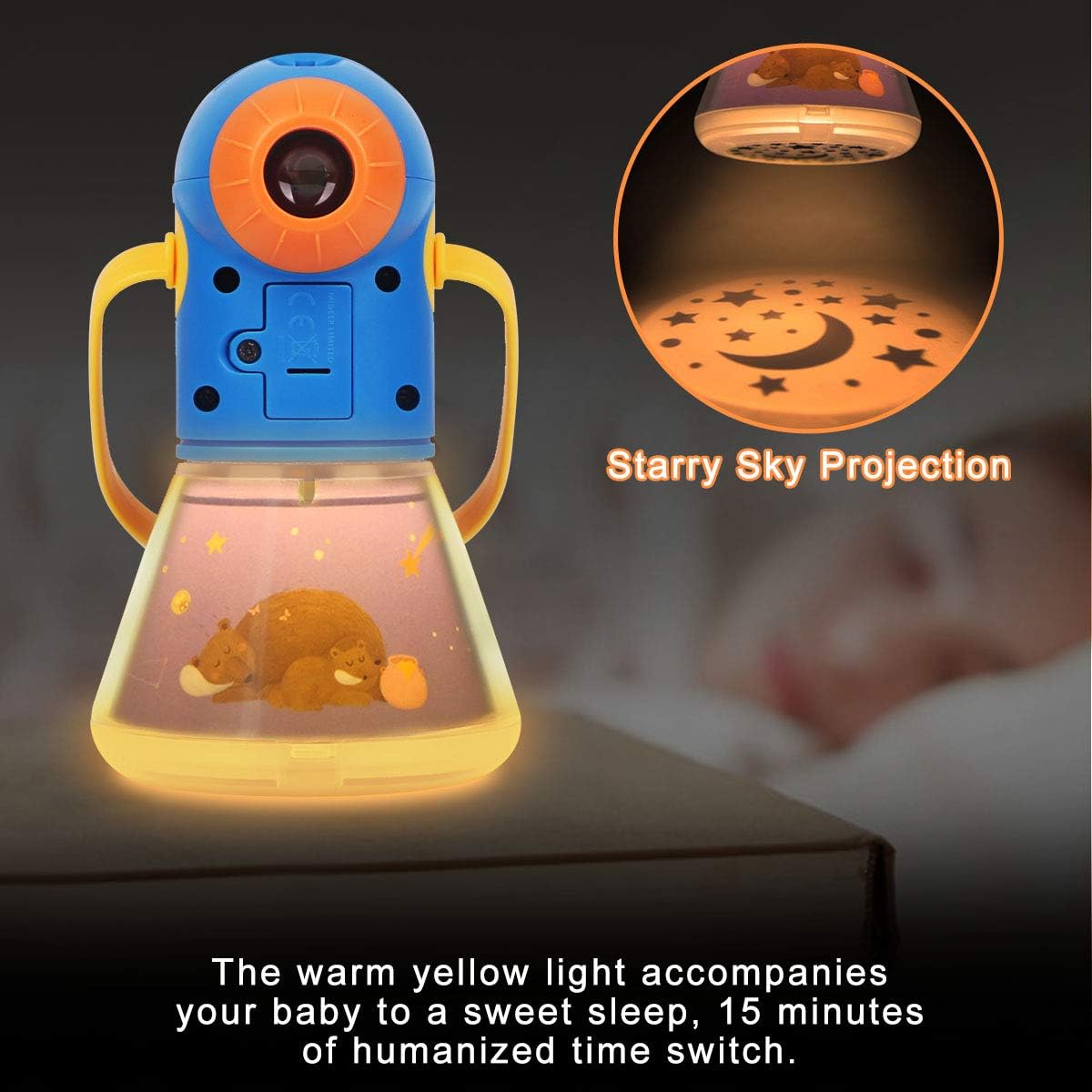 Torch Flashlight Projection Multifunctional Story Projection Flashlight Torch, Kids Sleep Bedtime ...
