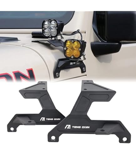 Amazon.com: KC HiLiTES 7318 A-Pillar Black Light Mount Brackets