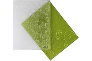 BIRABIRA Bira Craft 4.25" X 5.75" Embossing Folder, Assorted Designs. (Butterfly and Vine)