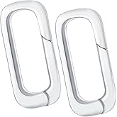 Pndeyo 2pcs 925 Sterling Silver Jewelry Clasps, Hypoallergenic Necklace Enhancer Shortener, Spring Bail Clasp Rings Connector Clips for Bracelet Anklet Jewelry Making- Silver