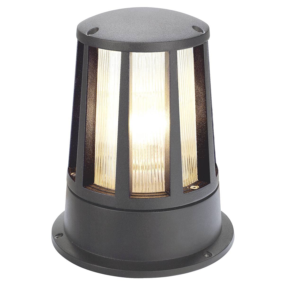 SLV Free-Standing lamp Cone/Outdoor Illumination for Paths, Walls, entrances, LED Outdoor Garden lamp / E27 IP54 100W Anthracite