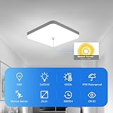 Combuh 30W LED Motion Sensor Ceiling Light 6500K IP56 Porch Hallway view 7