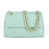 Gladdon Quilted Crossbody Purses for Women Small Ladies Shoulder Bags with Chain Trendy Clutch Purse Cute Designer Bag