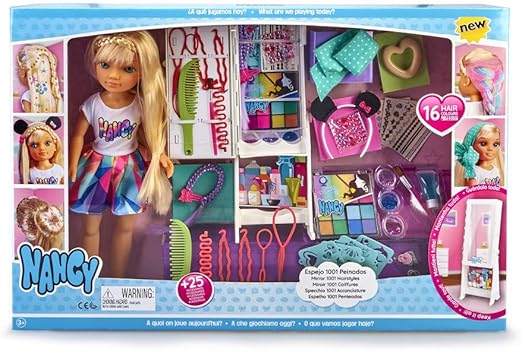 muñeca nancy maletin de peinados