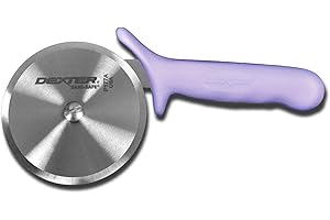 Dexter-Russell 18023P Outdoors 4" Pizza Cutter with Purple Handle