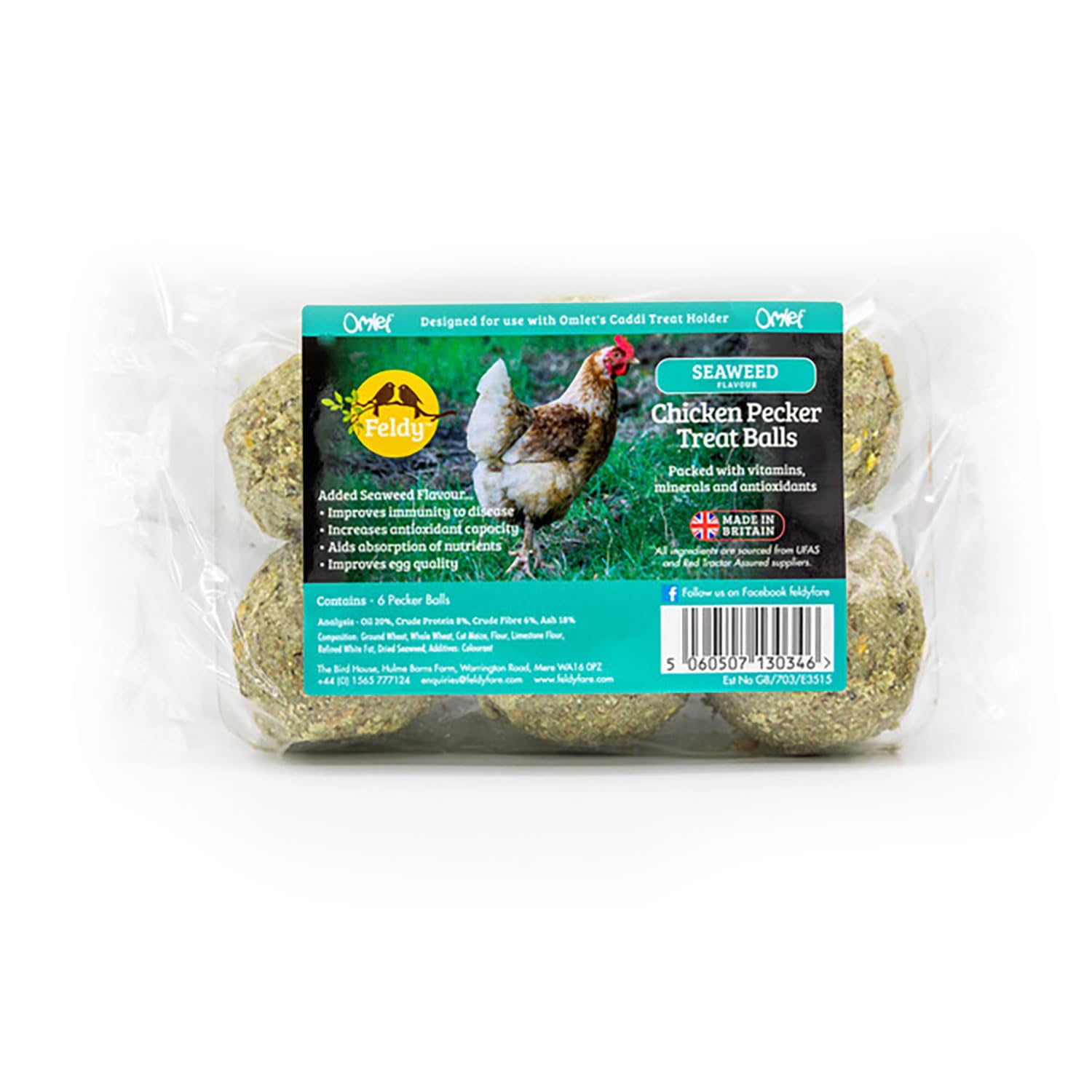 Feldy Chicken Pecker Treat Balls - Seaweed Flavour
