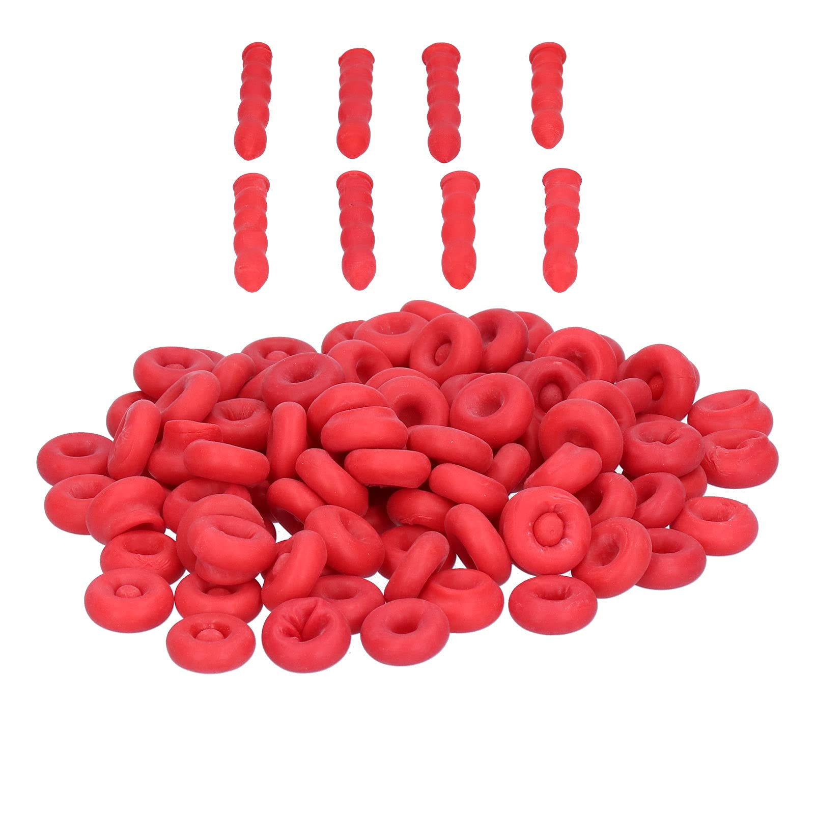 Natudeco 100pcs Caulk Saving Cap, Open Caulking Tube Sealing Preserving Latex Caulk Cap Saver Keep Sealant Fresh and Reusable