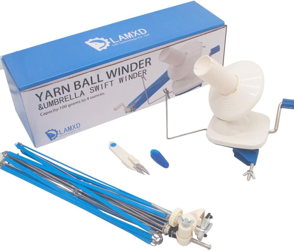 LAMXD Yarn Ball Winder and Yarn Umbrella Swift Amazon.co.uk Kitchen & Home