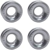 QIQU 4 Low Friction Rings for Sailing Boat (4mm 5mm Rope, 10x7)