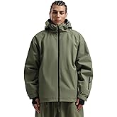 GSOU SNOW Men Ski Jacket Snowboard Waterproof Baggy Snow Coat Warm Winter Sport Hooded