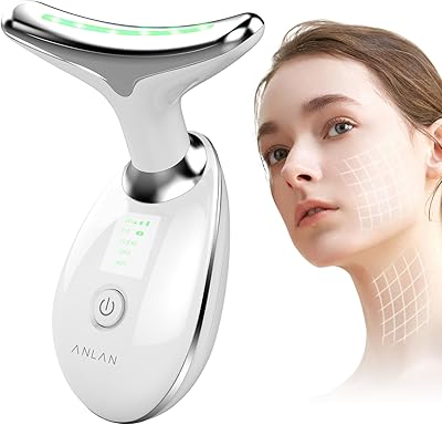 Gesichtsmassagegerät, ANLAN Gesicht Schönheit Gerät mit 3 Modi für Gesichtsmassage, 45℃ Beauty Gesichtsgerät für Gesichtspflege & Hautkomfort, Massagegerät Gesicht für Damen und Herren