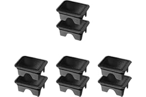 Solustre 4 Pairs Replaceable Plastic Stake Pocket Covers for Small Truck Bed Replacement Compatible with 2019-2021 1500 Bed R