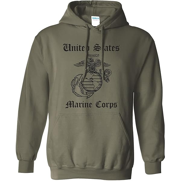 USMC オリーブグリーン フーディー Lサイズ Amazon.com: USMC Semper Fi Marines Hooded Sweatshirt in