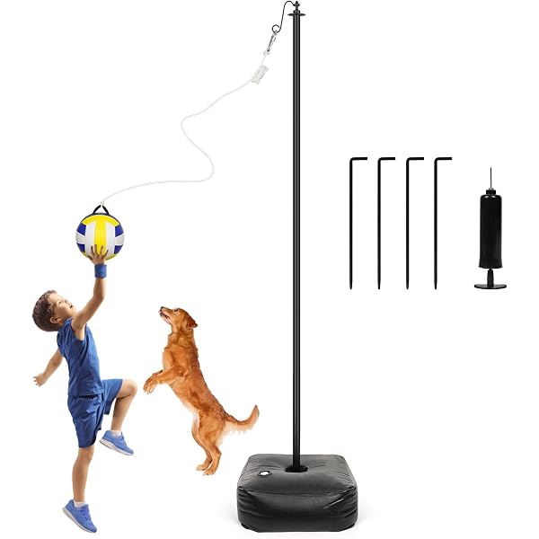 Adjustable Height Tetherball Set Garbuildman Tetherball Set With Pole ...