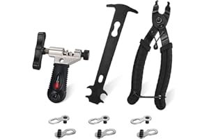 SlowTon Bicycle Chain Repair Tool Kit, Cycling Bike Master Link Pliers Remover & Chain Breaker Splitter Cutter & Chain Wear I