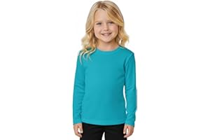 INGEAR Girls Long Sleeve Rash Guard Swim Shirt Outdoor Sports Shirt Lightweight Athletic Tee Protective