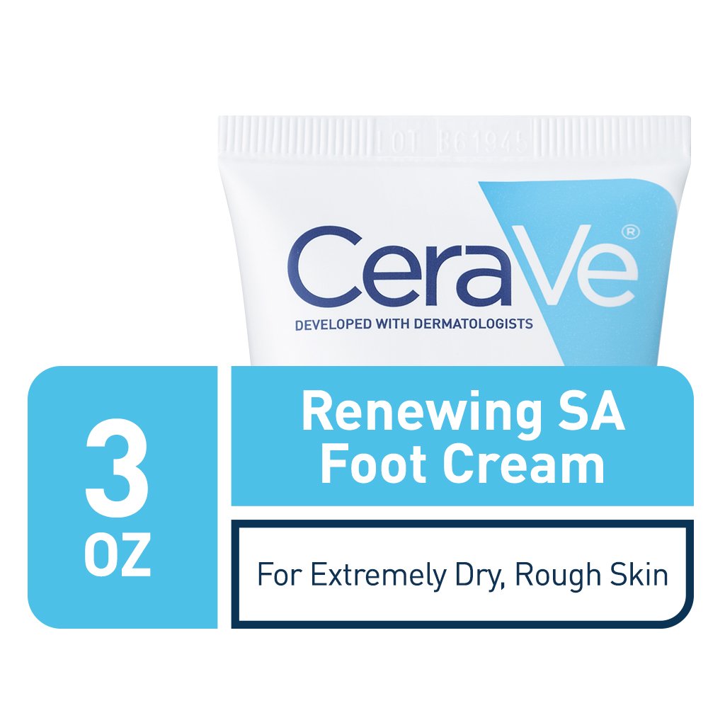 CeraVe Foot Cream with Salicylic Acid | 3 oz | Foot Cream for Dry Cracked' | Fragrance Free