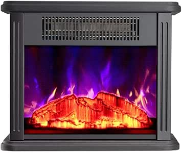 NOEzyf LED Independiente Chimenea eléctrica, 1500W Tradicional Antiqued