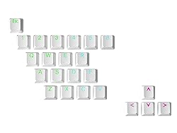 Ranked Rubber Keycap Set | Double Shot Translucent