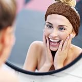 Chuangdi 3 Pieces Spa Headband Women Facial Makeup Hairband Pink Gray Brown view 4
