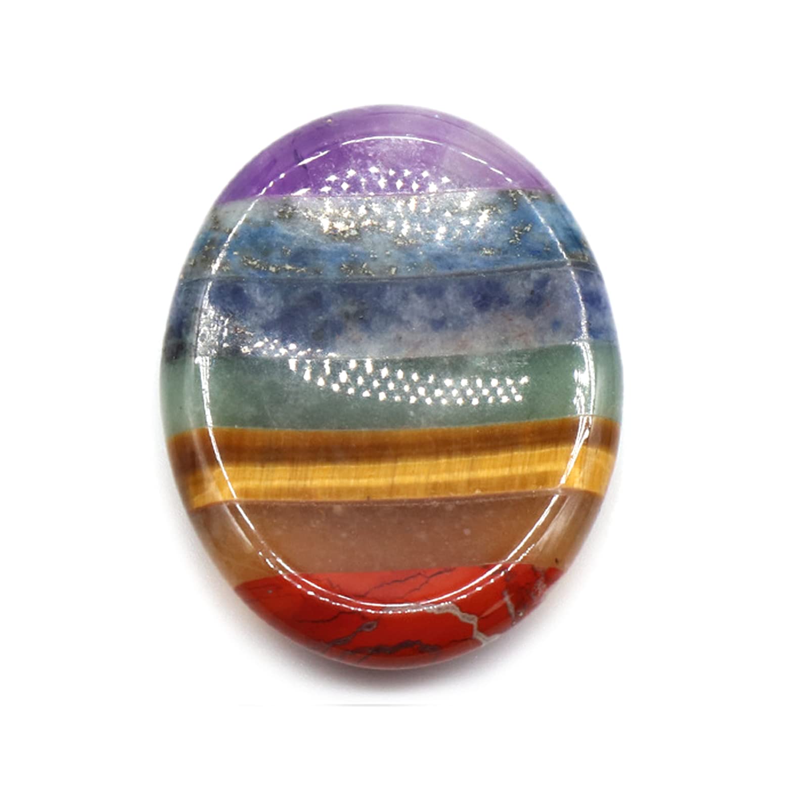 Soulnioi Crystals Healing Stones Thumb Worry Stone for Anti-Anxiety