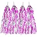 Kasteco 2 Pairs Kids Bicycle Bike Handlebar Scooter Streamers (Pink Silver)thumb 3