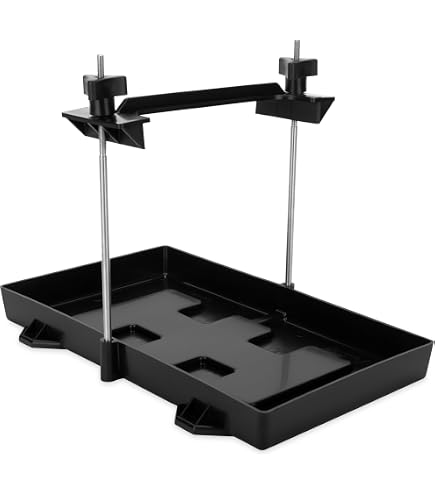 Support Universel De Batterie Voiture Et Bateau En Métal Robuste - Plateau Réglable 135-190mm Avec Kit De Fixation Et Clip Stable