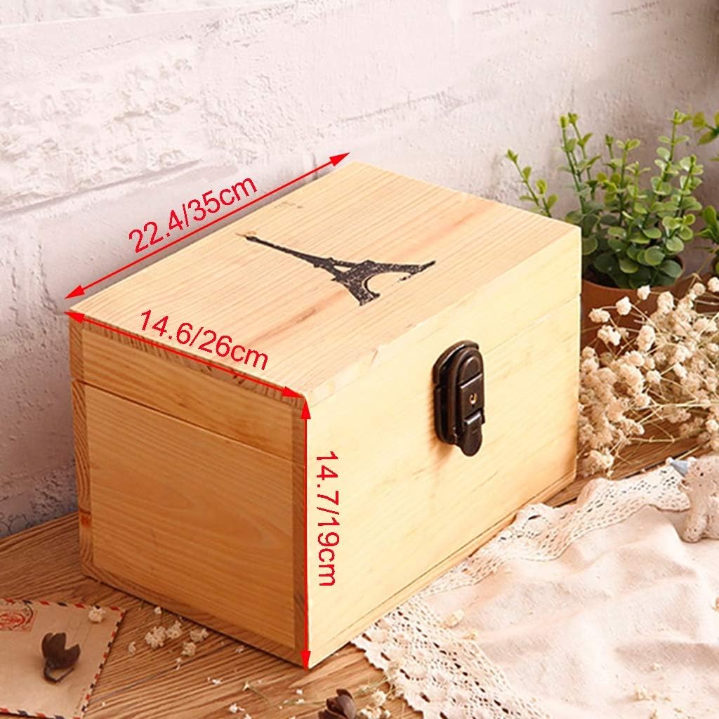 Caja madera candado | Los mejores ejemplares de cajas.