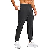 Soothfeel Men's Joggers with Zipper Pockets Golf Joggers Lightweight Sweatpants Athletic Workout Pants for Men Track