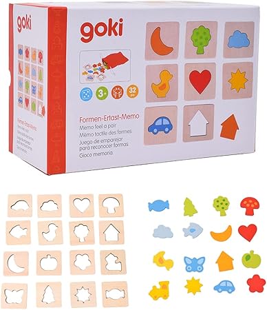 Amazon 記憶ゲーム 脳トレ 知育玩具 パズル 木製 3歳 Gollnest Kiesel ゴルネスト キーゼル メモリーゲーム フィール ア ペア G 木製パズル おもちゃ