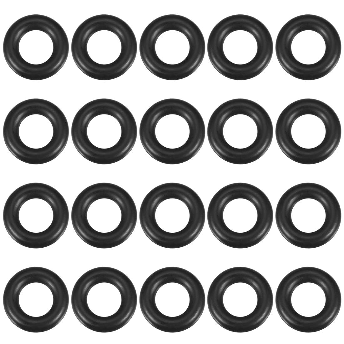 TA-VIGOR 20Pcs Nitrile Rubber O-Rings, 17mm OD 10mm ID 3.5mm Width Rubber Washers Spacer O-Rings Gasket kit, Metric Sealing Gasket for Hose, Faucet, Automotive, Plumbing